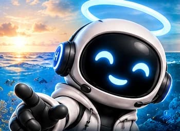 Illustration of Halo, the robot mascot, pointing toward the campaign steps.